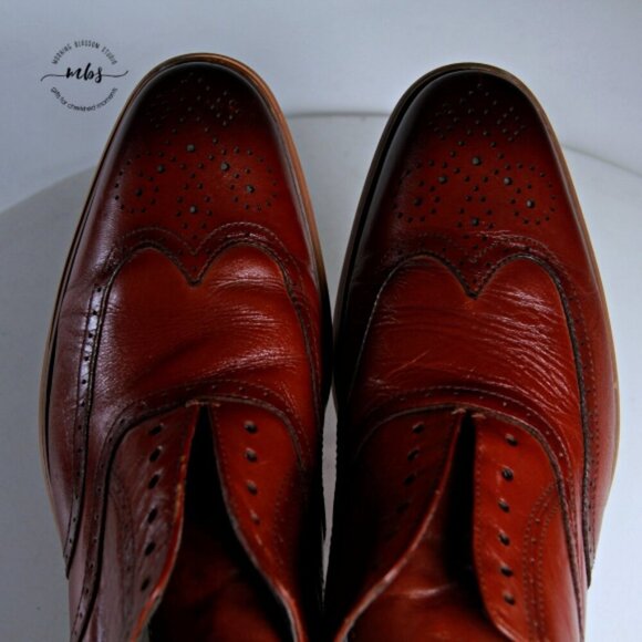 Stacy Adams Dunbar Wingtip Oxfords Brown Men 11 - Picture 10 of 15